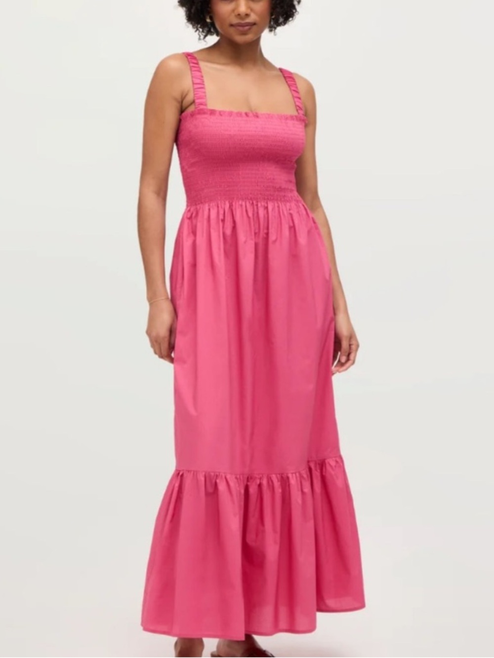 Hill House Pink Smocked Maxi Anju Dress - Picture 1 of 4